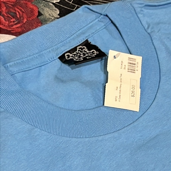 NWT VINTAGE IN4MATION HAWAII DATE WITH MARY JANE 420 BLUE SUNSET SHIRT SZ XL - Picture 4 of 7